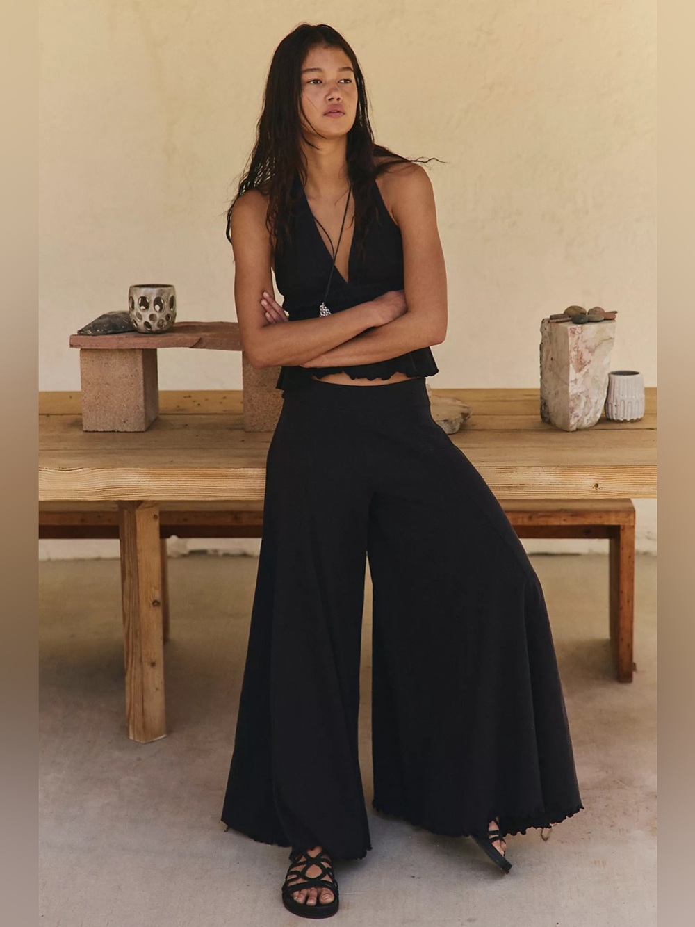 FREE PEOPLE | ✨NEW✨ Delmare Pant Set in Black - Picture 3 of 5